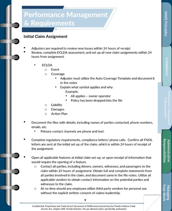 NARS Playbook - Adjusters - Page 9